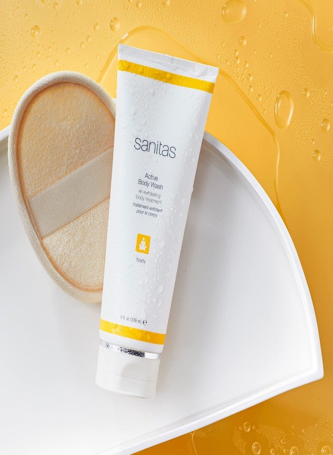 سانيتاس غسول الجسم النشط من سانيتاس للعناية بالبشرة، غسول الجسم المقشر، حمض الجليكوليك، 8 أونصات - Image 2